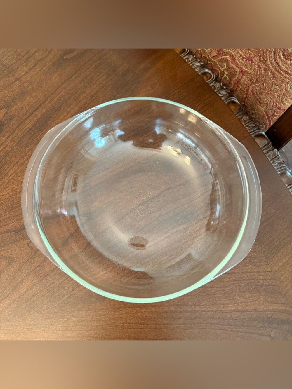 Vintage PYREX #026 3-Qt Glass Baking Dish / Casserole Roaster Bottom w/ Handles - Picture 2 of 13